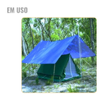 Lona Plastica Impermeável Para Cobertura Azul 5x5 150 Micras