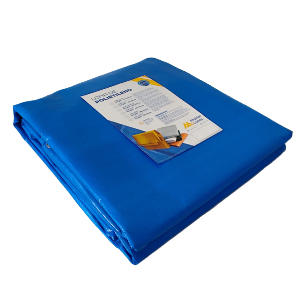 Lona Plástica Para Cobertura Azul 2x2m 330 Micras