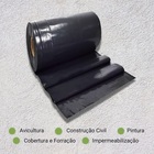 Lona Plástica Preta - 8x50 Metros - 46 Kilos - 200 Micras - C