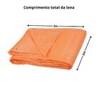 Lona Polietileno 3x2m Laranja 100 Micras Leve - Nove54