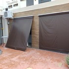 Lona Pronta Blackout Para Toldo Cortina 3m X 2,50m Cor Marrom