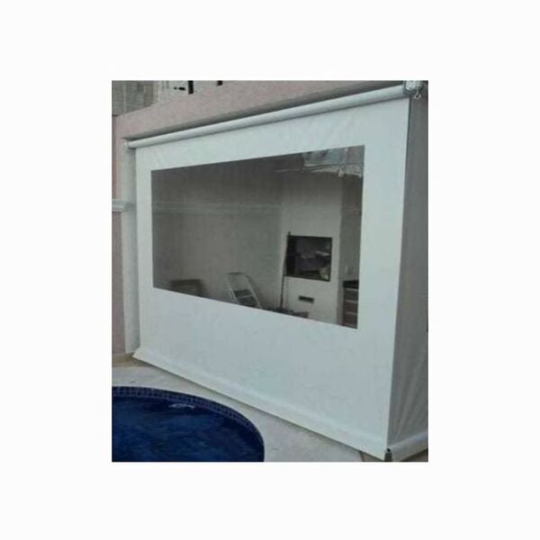 Lona Pronta Para Toldo Cortina 2m X 2,50m Cor Branco *SOMENTE