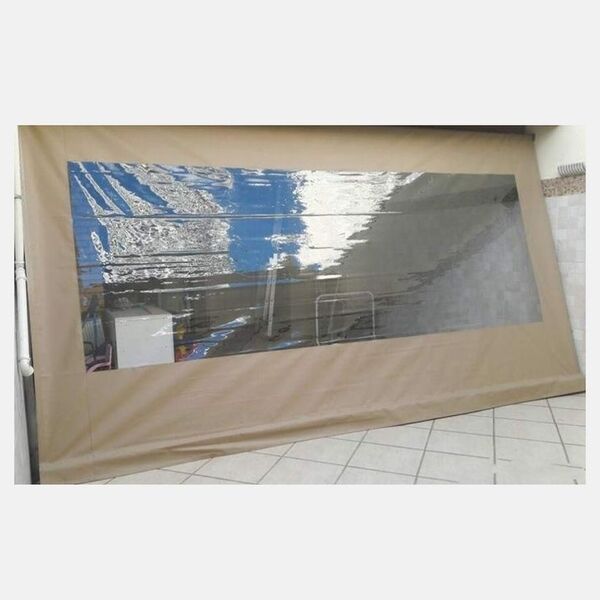 Lona Pronta Para Toldo Cortina 4,20m X 2,50m Cor Madeira *SOM