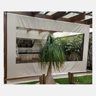 Lona Pronta Para Toldo Cortina 4m X 2,80m Cor Marrom Café *SO