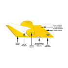 Lona Reforçada Polietileno Amarela 2x3m 100 micra* Axton