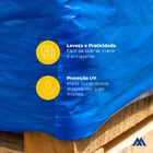 Lona Xp Com Ilhós Impermeável Azul 4x3m 142 Micras