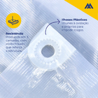 Lona Xp Com Ilhós Impermeável Transparente 3x3m 142 Micras