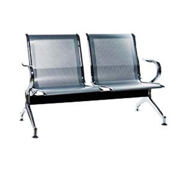 Longarina 2 Lugares Cromada B-203 -02l - Makkon