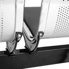 Longarina 3 Lugares Cromada Com Estofado Azul (4264) B-203a -