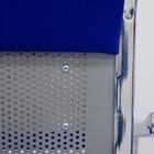 Longarina Aeroporto 2 Lugares Com Estofado Azul