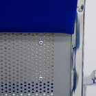 Longarina Aeroporto 4 Lugares Com Estofado Azul