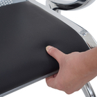 Longarina De 2 Lugares Cromada Com Assento Estofado