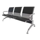 Longarina Estofada 3 Lug Nr-17 Dubai Fratini 171 Cm Aço Carbo