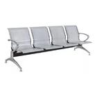 Longarina Para Recepção Aeroporto Com 04 Lugares - Cor Cromad