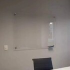 Lousa 100x90 Quadro Vidro 6mm branca Escolar Escrita Escrever