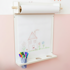 Lousa Criativa Branca Infantil Para Desenho E Pintura + Bobin