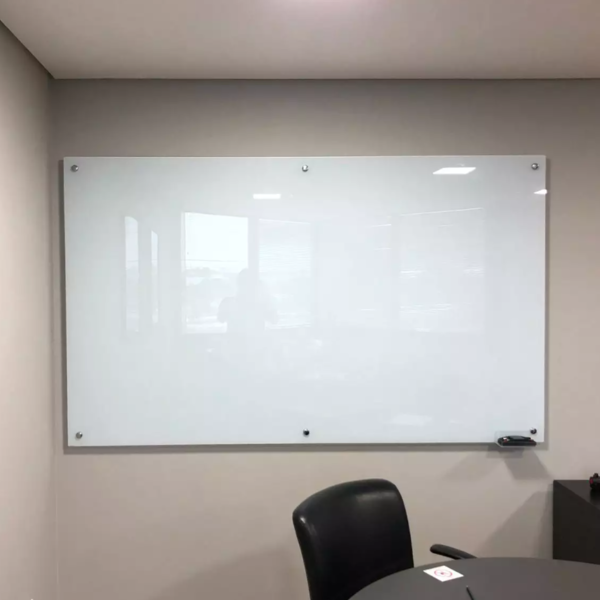Lousa De Vidro Quadro Branco 2,00 X 1,20 C/ Suporte E Kit