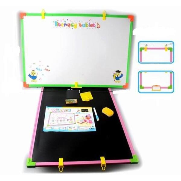 Lousa Infantil Quadro Branco E Negro Com Acessorios 2 Em 1 Gr