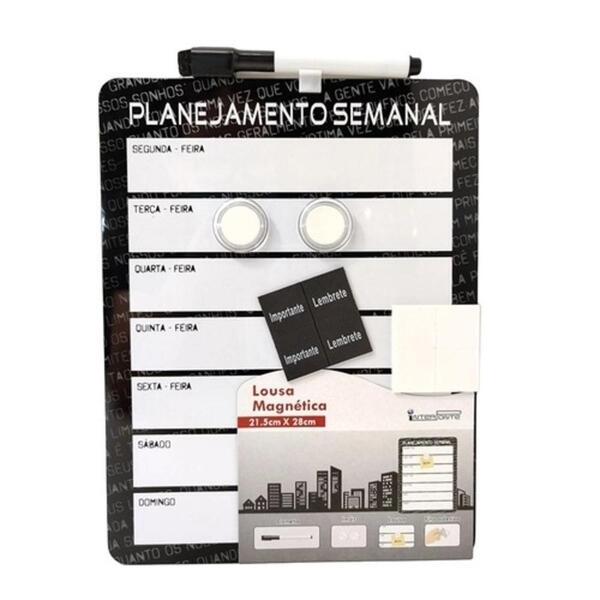 Lousa Planejamento Semanal Magnetica Completa Com Planner Ace