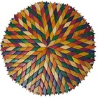 Lugar (sousplat) Americano De Madeira Redondo, Colorido