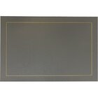 Lugar Americano Classic Pu 45x30cm Chumbo