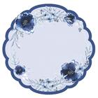 Lugar Americano - Corte E Sensação 3d - Peônia Azul