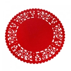 Lugar Americano De Natal Redondo Avulso 1un  Vermelho 35 Cm -