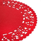 Lugar Americano De Natal Redondo Avulso 1un  Vermelho 35 Cm -
