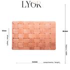 Lugar Americano De Plástico Bambu Tress 43,5cm X 28,5cm