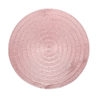 Lugar Americano De Plástico Espiral Rosé 38cm