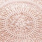 Lugar Americano De Plástico Espiral Rosé 38cm