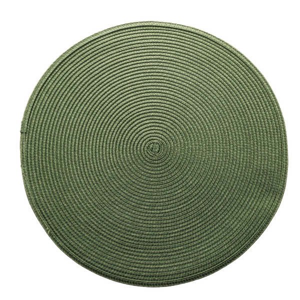 Lugar Americano De Plástico Fresno Espiral Verde 38cm