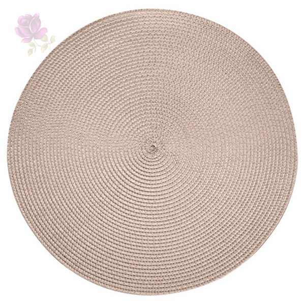 Lugar Americano De Poliéster Fresno Espiral Areia 38cm Lyor