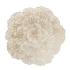 Lugar Americano De Pvc Flor Dourado 38cm - Lyor