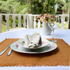 Lugar Americano Em Linho Premium Terracota