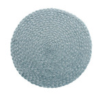 Lugar Americano Em Poliester Leaf Azul Celeste 38cm