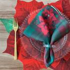 Lugar Americano Flor Natalina - Corte 3d - Bico De Papagaio