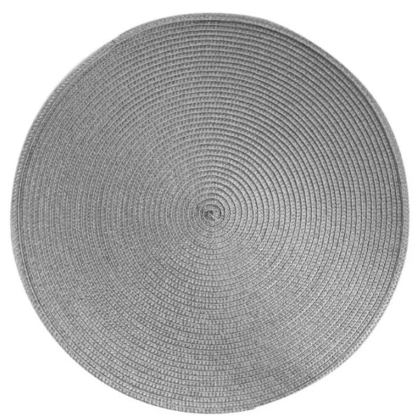 Lugar Americano Redondo 38cm Cinza Mimo Style Ja20163 7172