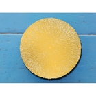 Lugar Americano Redondo Em Plástico Lyor Columbus 38cm Dourado