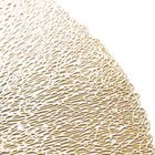 Lugar Americano Redondo Em Plástico Lyor Columbus 38cm Dourado