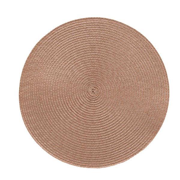 Lugar Americano Redondo Em Poliéster Copa Cia Luna 38cm Nude