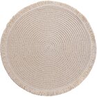 Lugar Americano Redondo Franja 38cm Palha