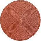 Lugar Americano Redondo Franja 38cm Terracota