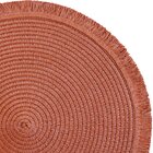 Lugar Americano Redondo Franja 38cm Terracota