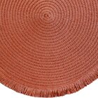 Lugar Americano Redondo Franja 38cm Terracota