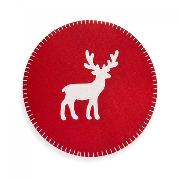 Lugar Americano Rena Vermelho 35 Cm - Indo Decorar