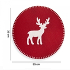 Lugar Americano Rena Vermelho 35 Cm - Indo Decorar