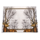 Lugar Americano Retangular Rena De Natal Bege 35x45 Cm - D'ro