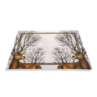 Lugar Americano Retangular Rena De Natal Bege 35x45 Cm - D'ro