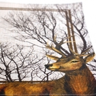 Lugar Americano Retangular Rena De Natal Bege 35x45 Cm - D'ro